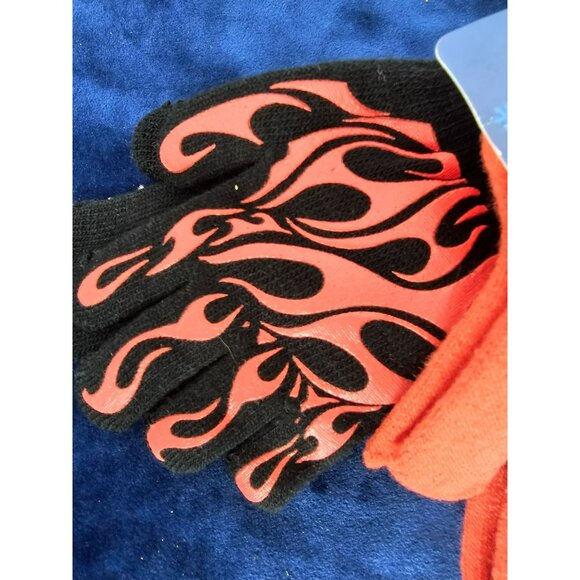 Kids Winter Gloves and‎ Mittens 3 Pack Camo, Design And Peach - Picture 2 of 6